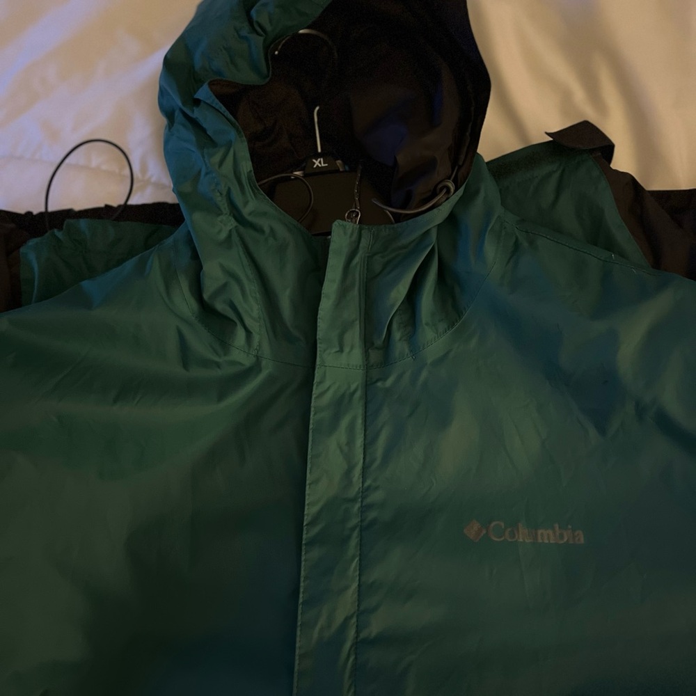 Columbia Green Hooded Jacket XL